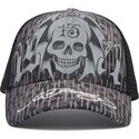 kasketter-buet-sort-snapback-13-skull-af-ed-hardy