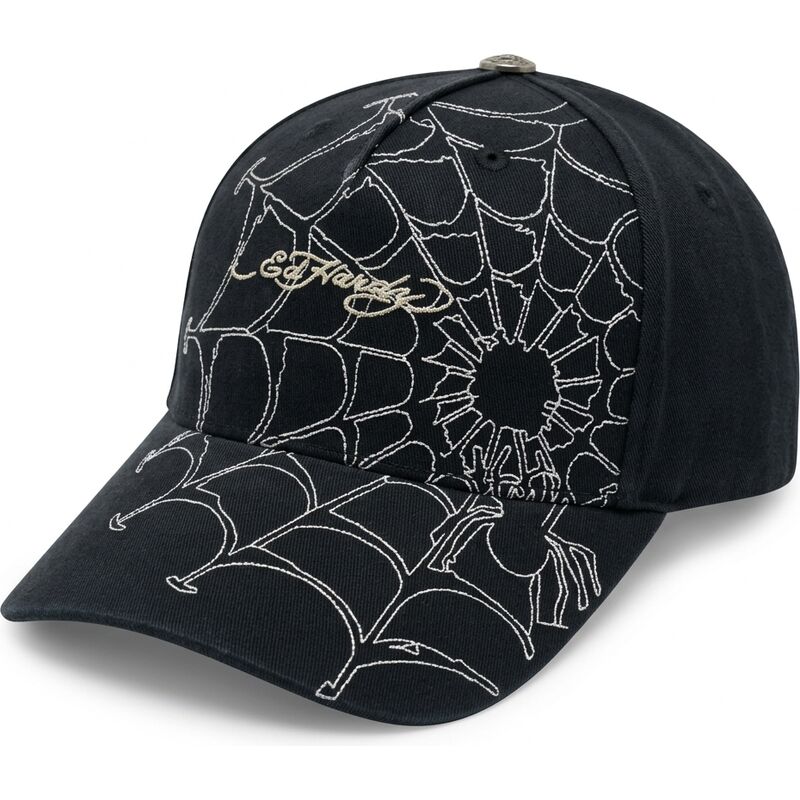 kasketter-buet-sort-justerbar-rem-spiderweb-af-ed-hardy kasketter-buet-sort-justerbar-rem-spiderweb-af-ed-hardy