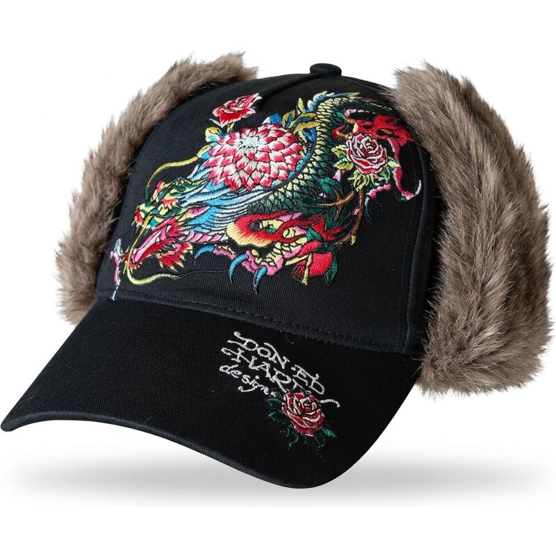 kasketter-buet-sort-tilpasset-crawling-trapper-af-ed-hardy kasketter-buet-sort-tilpasset-crawling-trapper-af-ed-hardy