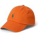 kasketter-buet-orange-justerbar-rem-cotton-chino-classic-sport-af-polo-ralph-lauren
