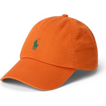 Kasketter buet orange justerbar rem Cotton Chino Classic Sport af Polo Ralph Lauren