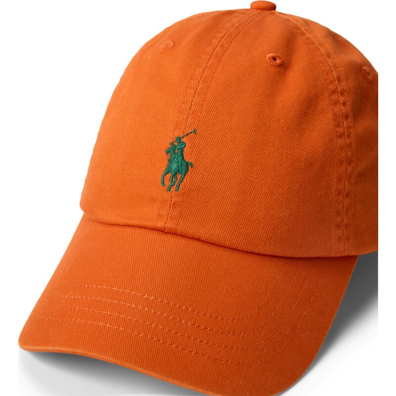 kasketter-buet-orange-justerbar-rem-cotton-chino-classic-sport-af-polo-ralph-lauren