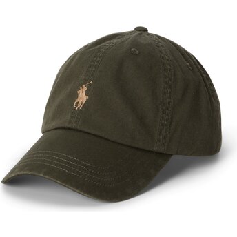 Kasketter buet grøn justerbar rem Cotton Chino Classic Sport af Polo Ralph Lauren