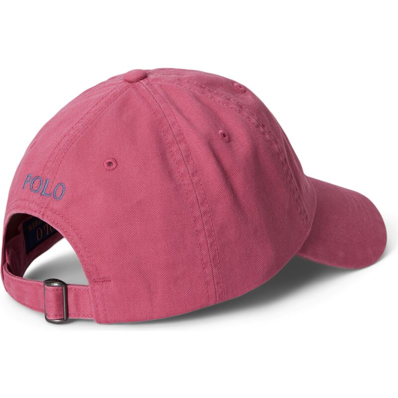 kasketter-buet-lyserod-justerbar-rem-cotton-chino-classic-sport-af-polo-ralph-lauren