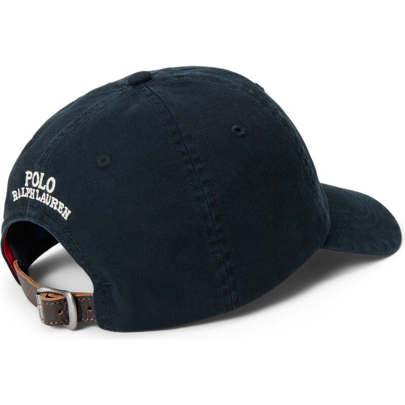 kasketter-buet-sort-justerbar-rem-woven-bear-af-polo-ralph-lauren