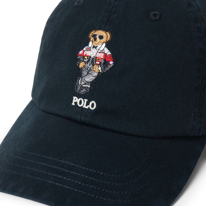 kasketter-buet-sort-justerbar-rem-woven-bear-af-polo-ralph-lauren