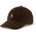 kasketter-buet-brun-justerbar-rem-corduroy-af-polo-ralph-lauren