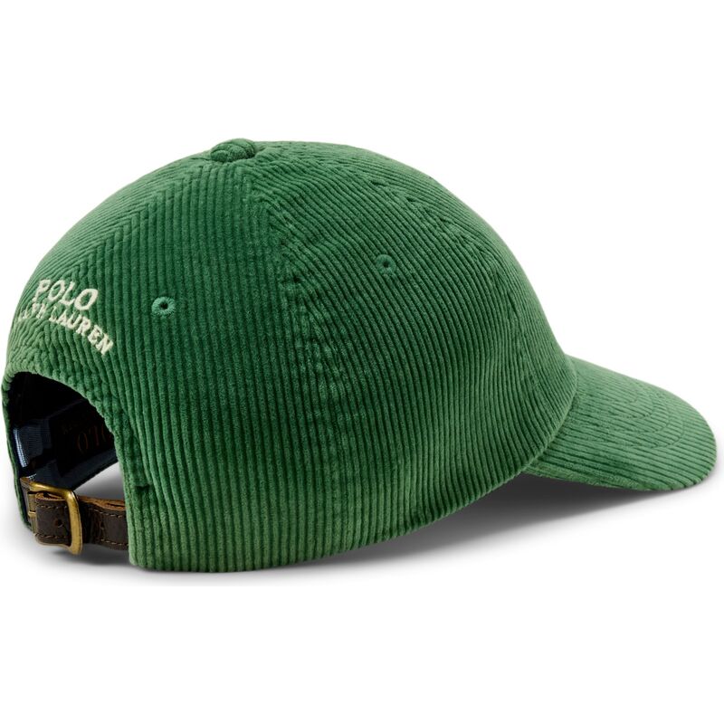 kasketter-buet-gron-justerbar-rem-corduroy-af-polo-ralph-lauren