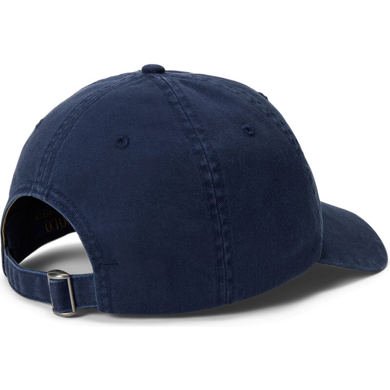 kasketter-buet-marinebla-justerbar-rem-woven-script-af-polo-ralph-lauren