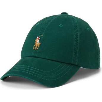 Kasketter buet grøn justerbar rem Classic Sport College Green af Polo Ralph Lauren