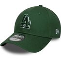 kasketter-buet-gron-justerbar-rem-9forty-team-outline-fra-los-angeles-dodgers-mlb-af-new-era