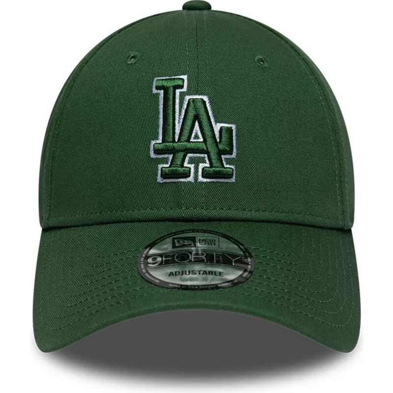kasketter-buet-gron-justerbar-rem-9forty-team-outline-fra-los-angeles-dodgers-mlb-af-new-era