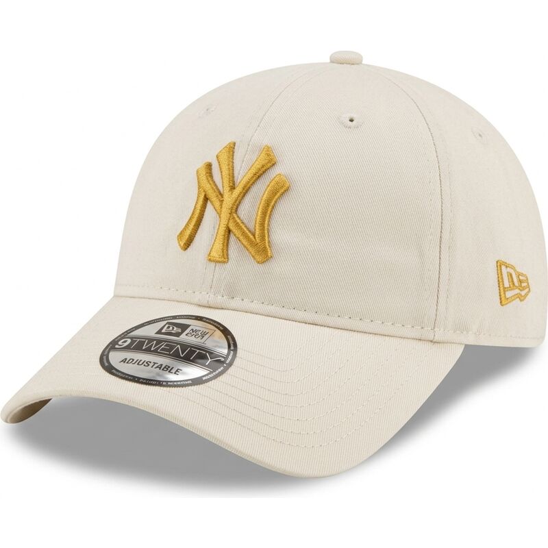 kasketter-buet-beige-justerbar-rem-dorado-9twenty-league-essential-fra-new-york-yankees-mlb-af-new-era