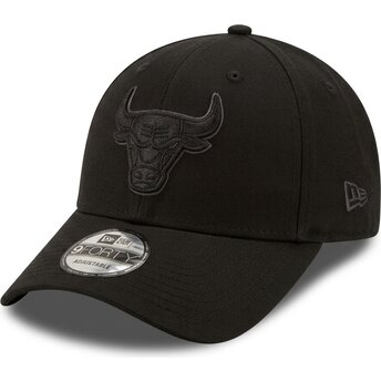 Kasketter buet sort justerbar rem 9FORTY Team Outline fra Chicago Bulls NBA af New Era
