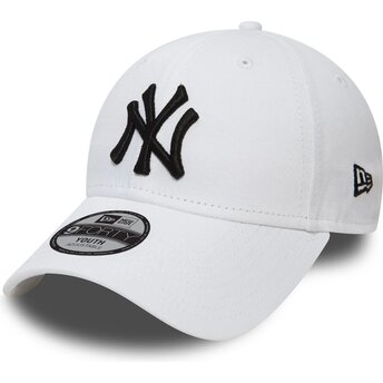 Kasketter buet hvid justerbar rem til barn 9FORTY League Essential fra New York Yankees MLB af New Era