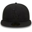 sort-fitted-flad-kasket-med-sort-logo-59fifty-league-essential-fra-los-angeles-dodgers-mlb-fra-new-era