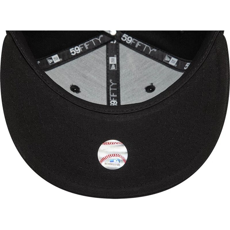 sort-fitted-flad-kasket-med-sort-logo-59fifty-league-essential-fra-los-angeles-dodgers-mlb-fra-new-era