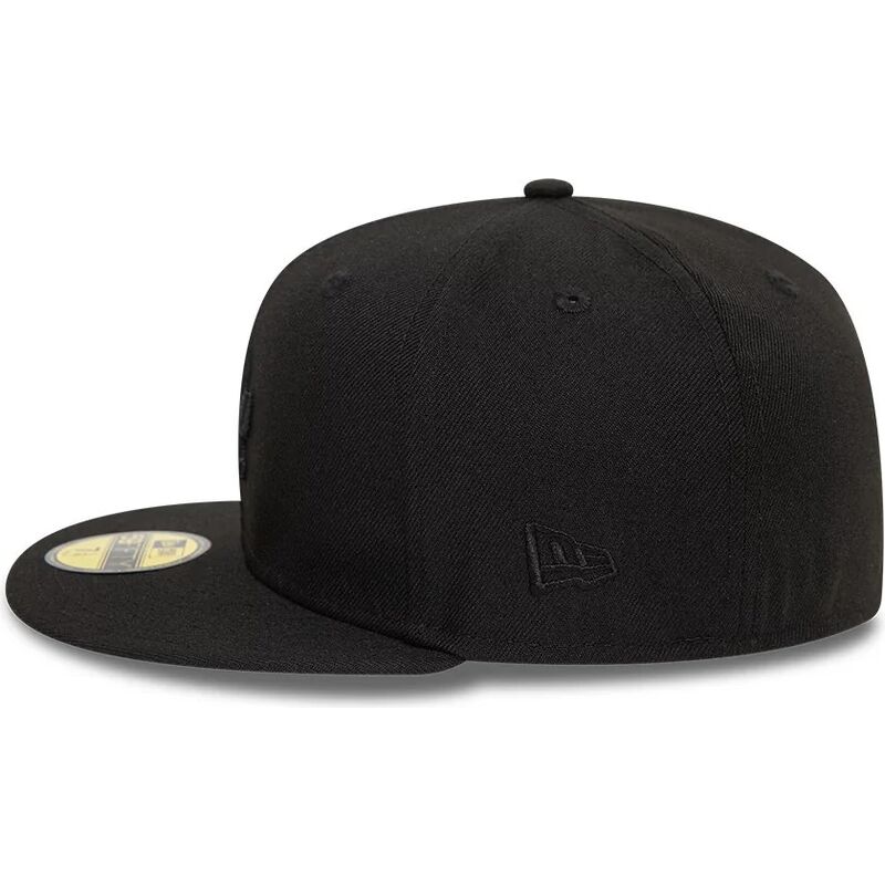 sort-fitted-flad-kasket-med-sort-logo-59fifty-league-essential-fra-los-angeles-dodgers-mlb-fra-new-era