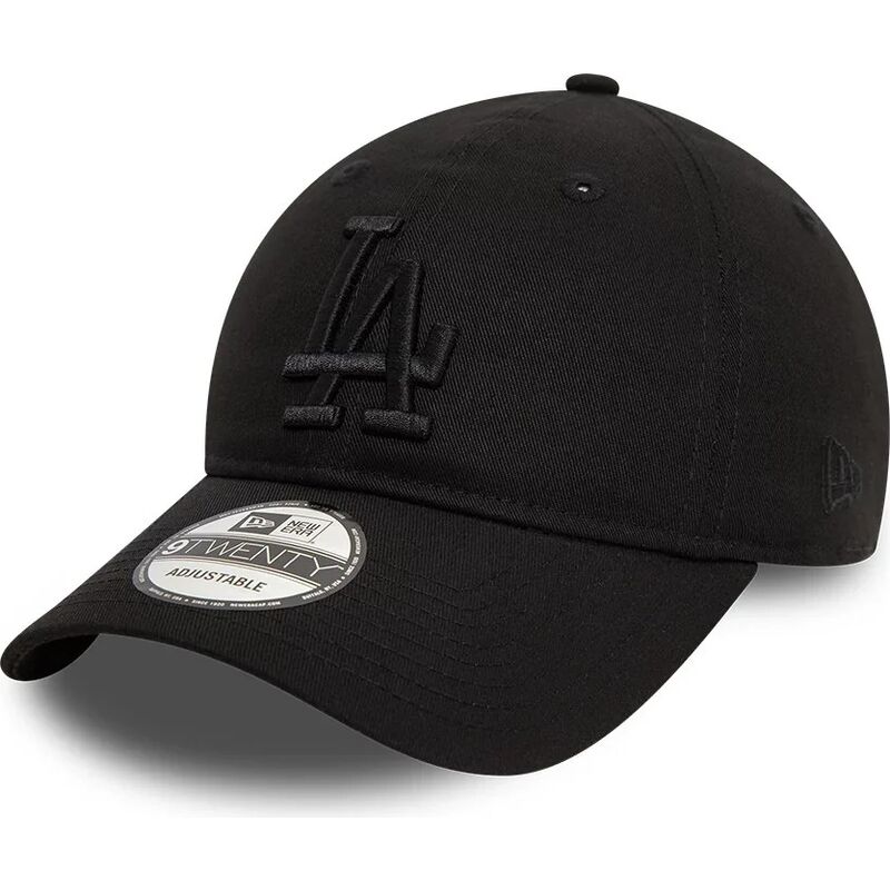 sort-justerbar-curved-cap-med-sort-logo-9twenty-league-essential-fra-los-angeles-dodgers-mlb-fra-new-era