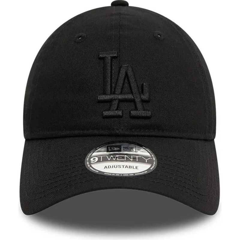 sort-justerbar-curved-cap-med-sort-logo-9twenty-league-essential-fra-los-angeles-dodgers-mlb-fra-new-era