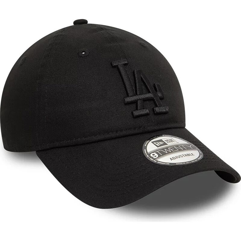 sort-justerbar-curved-cap-med-sort-logo-9twenty-league-essential-fra-los-angeles-dodgers-mlb-fra-new-era