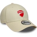 kasketter-buet-beige-justerbar-rem-9forty-core-fra-ducati-motor-motogp-af-new-era
