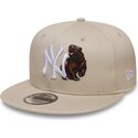 kasketter-flad-beige-snapback-9fifty-outdoor-icon-fra-new-york-yankees-mlb-af-new-era
