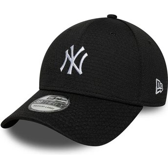Kasketter buet sort tilpasset 39THIRTY Stretch Mesh fra New York Yankees MLB af New Era
