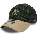 kasketter-buet-gron-justerbar-rem-9twenty-mix-check-fra-new-york-yankees-mlb-af-new-era