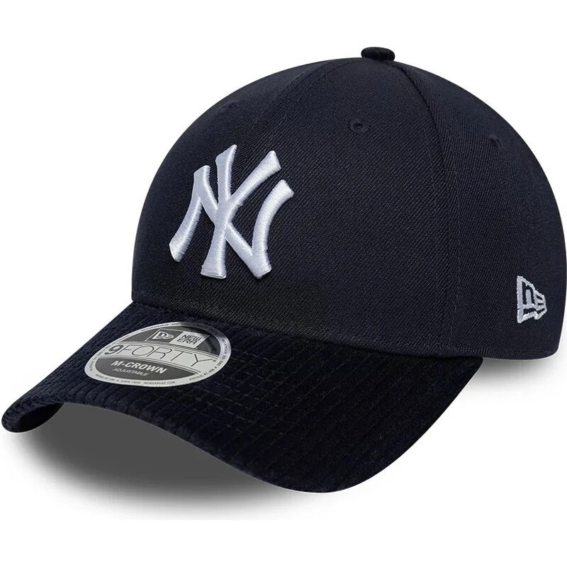 kasketter-buet-marinebla-snapback-9forty-m-crown-cord-visor-fra-new-york-yankees-mlb-af-new-era