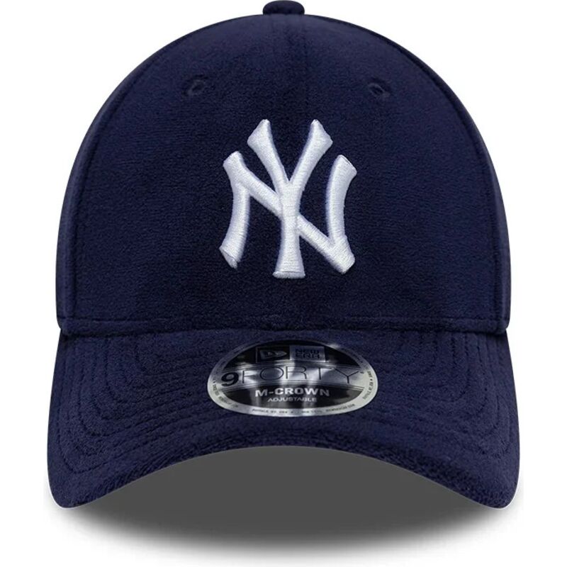 kasketter-buet-marinebla-snapback-9forty-m-crown-fleece-fra-new-york-yankees-mlb-af-new-era