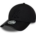 kasketter-buet-sort-justerbar-rem-9forty-m-crown-a-frame-fabric-mix-fra-new-york-yankees-mlb-af-new-era