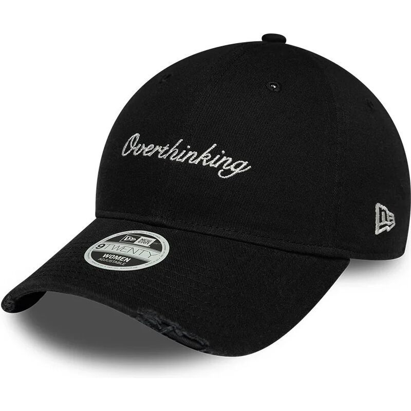kasketter-buet-sort-justerbar-rem-9twenty-slogan-overthinking-af-new-era