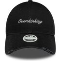 kasketter-buet-sort-justerbar-rem-9twenty-slogan-overthinking-af-new-era