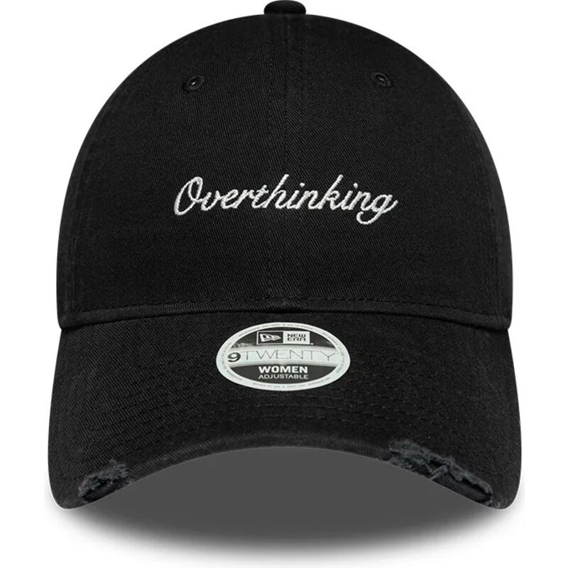 kasketter-buet-sort-justerbar-rem-9twenty-slogan-overthinking-af-new-era