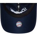 kasketter-buet-marinebla-justerbar-rem-9twenty-cord-script-fra-los-angeles-dodgers-mlb-af-new-era