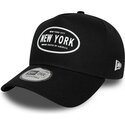 kasketter-buet-sort-snapback-9forty-e-frame-rubber-fra-new-york-af-new-era