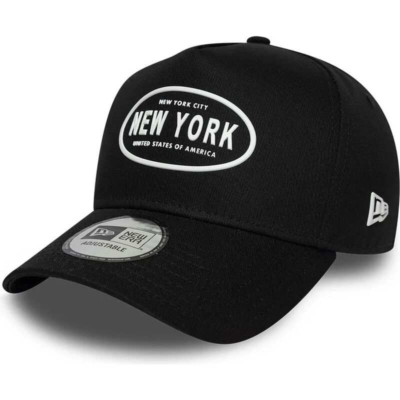 kasketter-buet-sort-snapback-9forty-e-frame-rubber-fra-new-york-af-new-era