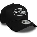 kasketter-buet-sort-snapback-9forty-e-frame-rubber-fra-new-york-af-new-era