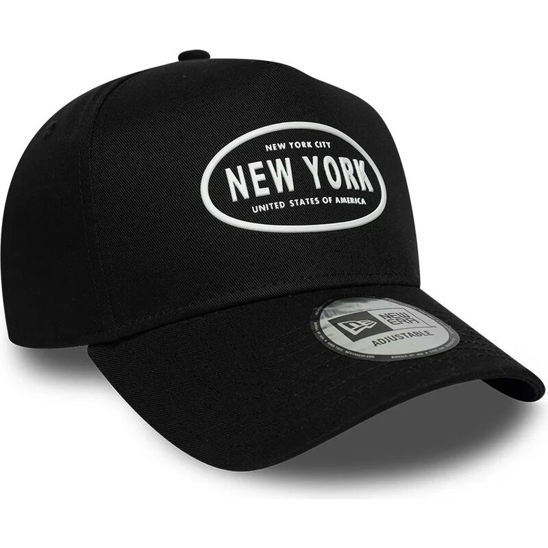kasketter-buet-sort-snapback-9forty-e-frame-rubber-fra-new-york-af-new-era