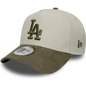 kasketter-buet-gron-snapback-9forty-e-frame-suede-visor-fra-los-angeles-dodgers-mlb-af-new-era