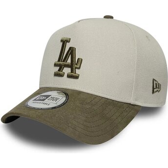 Kasketter buet grøn snapback 9FORTY E Frame Suede Visor fra Los Angeles Dodgers MLB af New Era