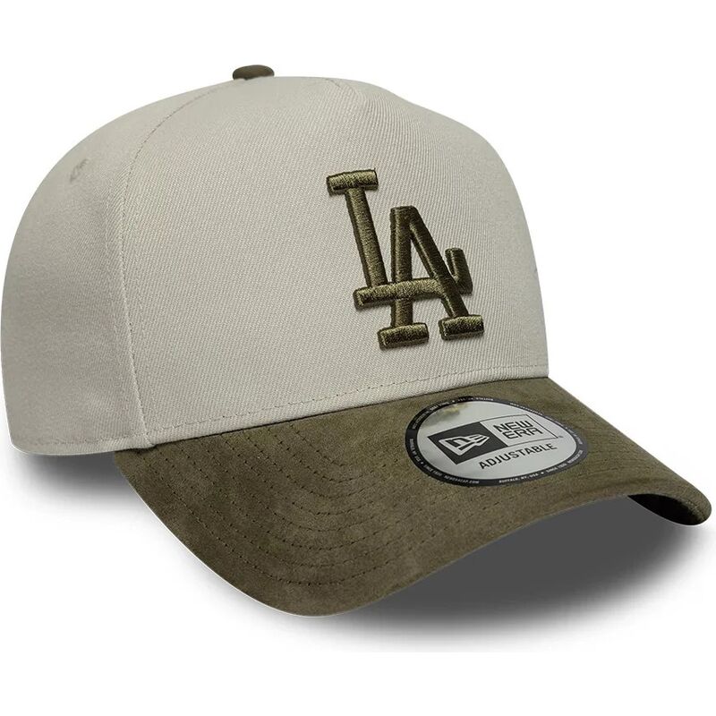 kasketter-buet-gron-snapback-9forty-e-frame-suede-visor-fra-los-angeles-dodgers-mlb-af-new-era