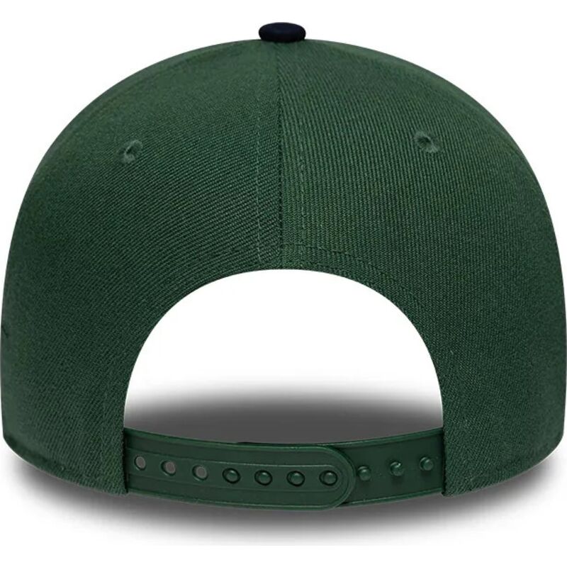 kasketter-buet-gron-snapback-9forty-e-frame-suede-visor-fra-new-york-yankees-mlb-af-new-era