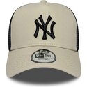 kasketter-buet-beige-snapback-a-frame-league-essential-fra-new-york-yankees-mlb-af-new-era