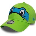 kasketter-buet-gron-snapback-til-barn-9forty-m-crown-face-fra-leonardo-tortugas-ninja-af-new-era
