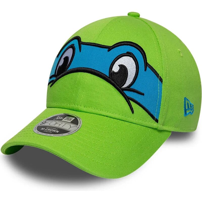 kasketter-buet-gron-snapback-til-barn-9forty-m-crown-face-fra-leonardo-tortugas-ninja-af-new-era