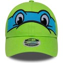 kasketter-buet-gron-snapback-til-barn-9forty-m-crown-face-fra-leonardo-tortugas-ninja-af-new-era