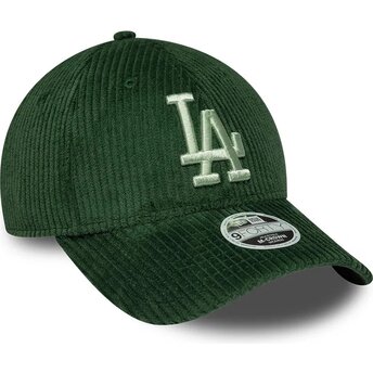 Kasketter buet grøn snapback 9FORTY M-Crown Chunky Cord fra Los Angeles Dodgers MLB af New Era