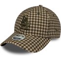 kasketter-buet-gron-justerbar-rem-9forty-m-crown-houndstooth-fra-los-angeles-dodgers-mlb-af-new-era